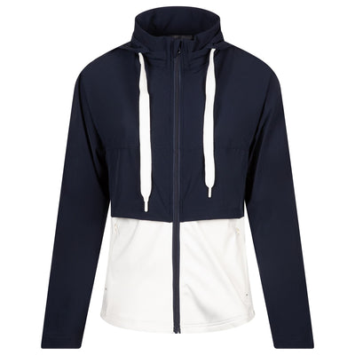 Womens Double Layer Jacket Navy/White - SS23