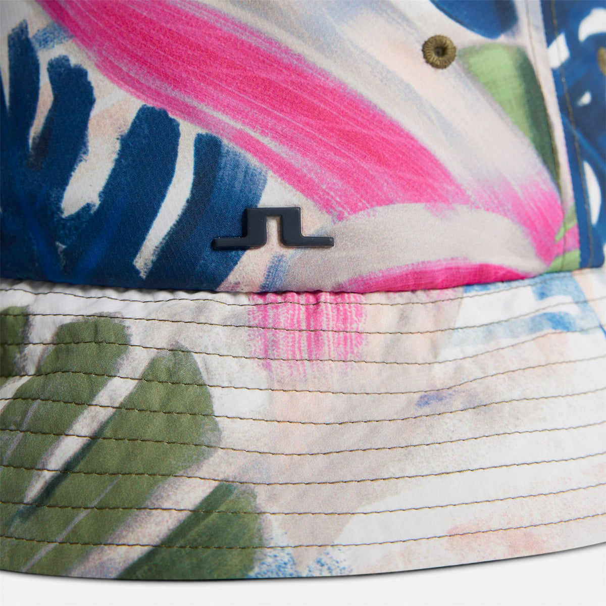 Olaf Micro Print Bucket Hat Calypso Oil Green