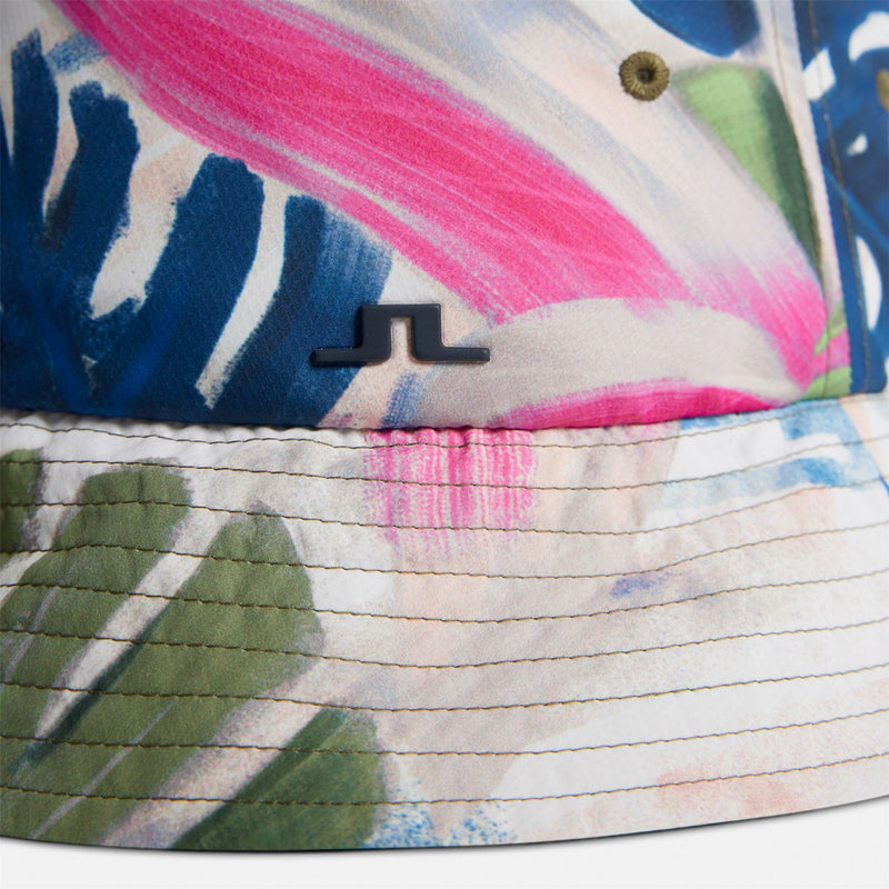 Olaf Micro Print Bucket Hat Calypso Oil Green