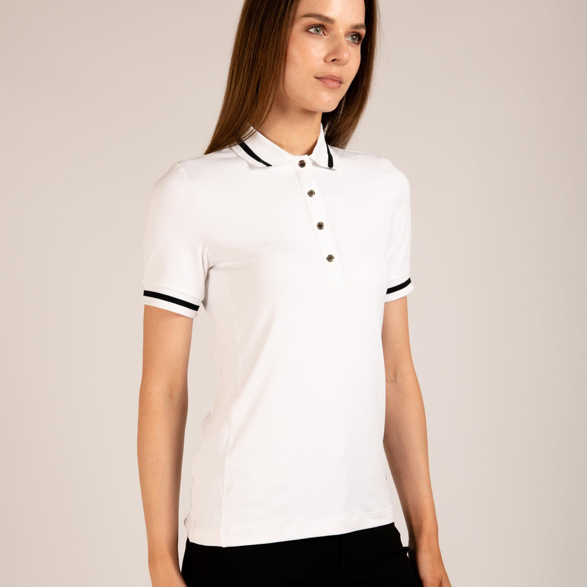 Womens The Mia Polo White