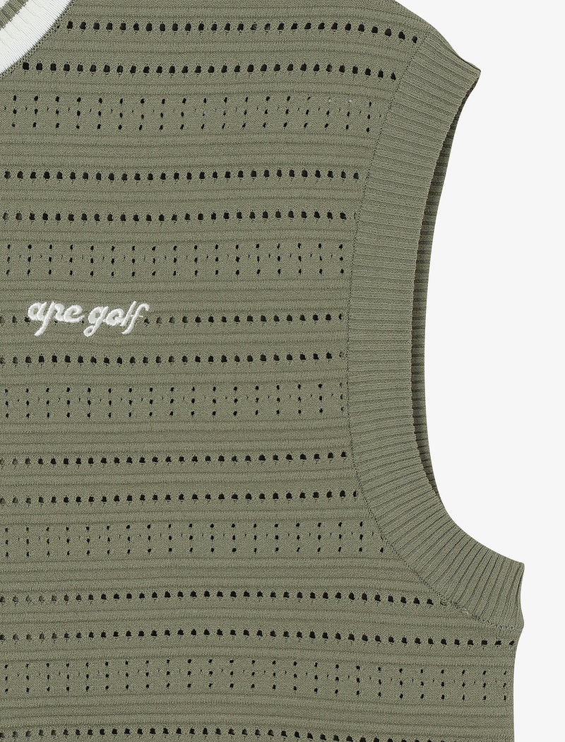 Womens Solana Knit Vest L/Khaki