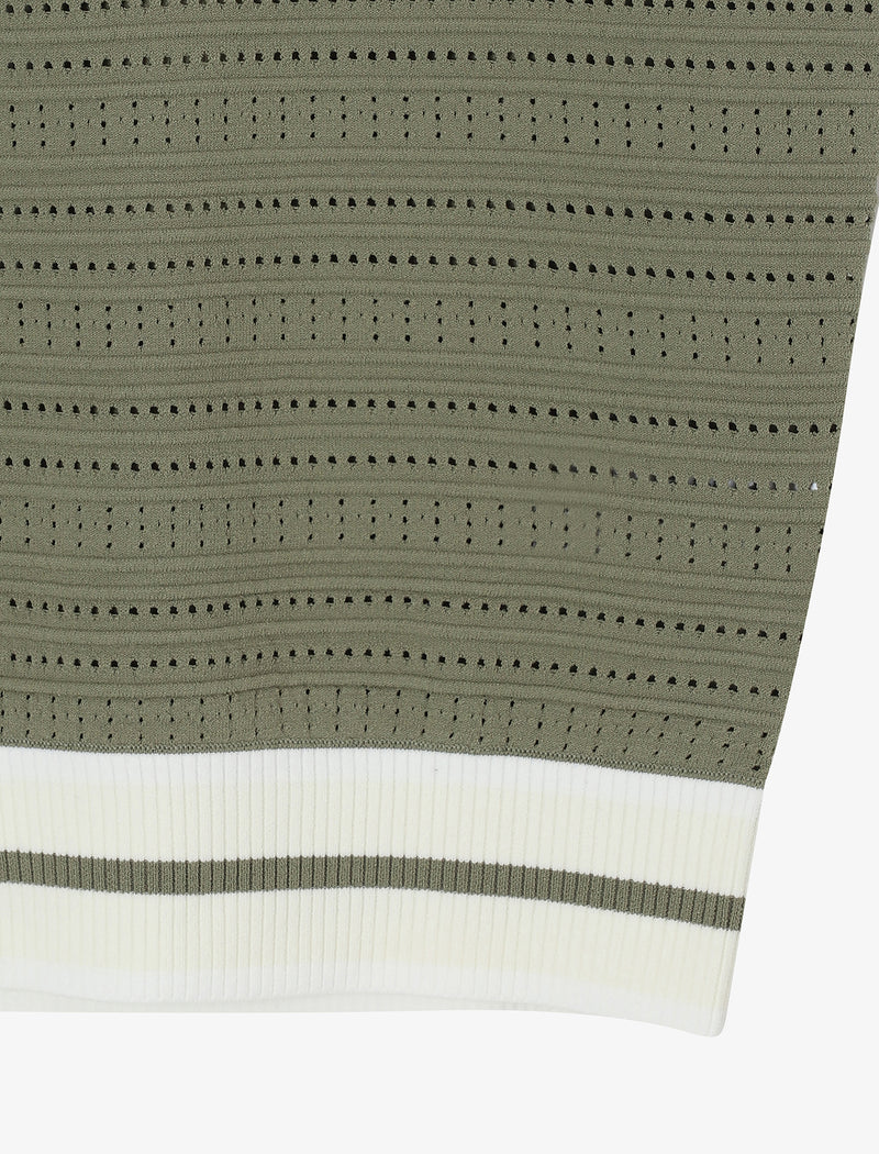 Womens Solana Knit Vest L/Khaki