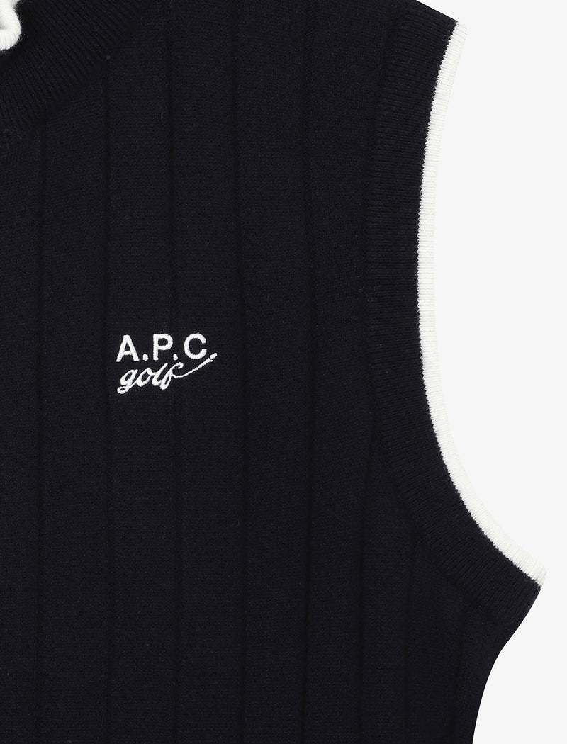 Womens Claire Knit Vest Navy
