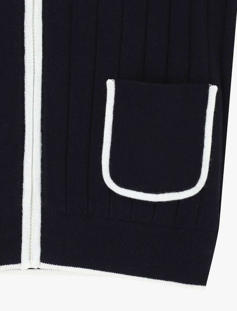Womens Claire Knit Vest Navy