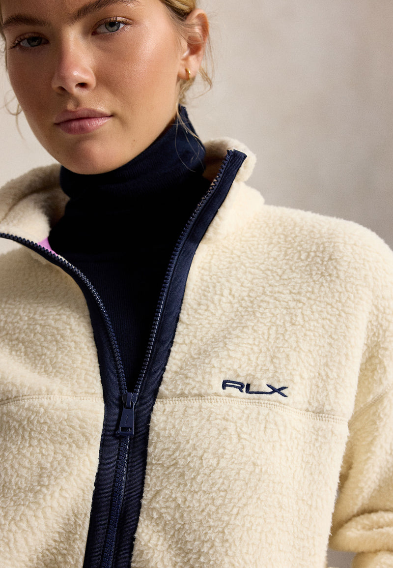 RLX Womens Vintage Polar Fleece Pullover Winter Cream