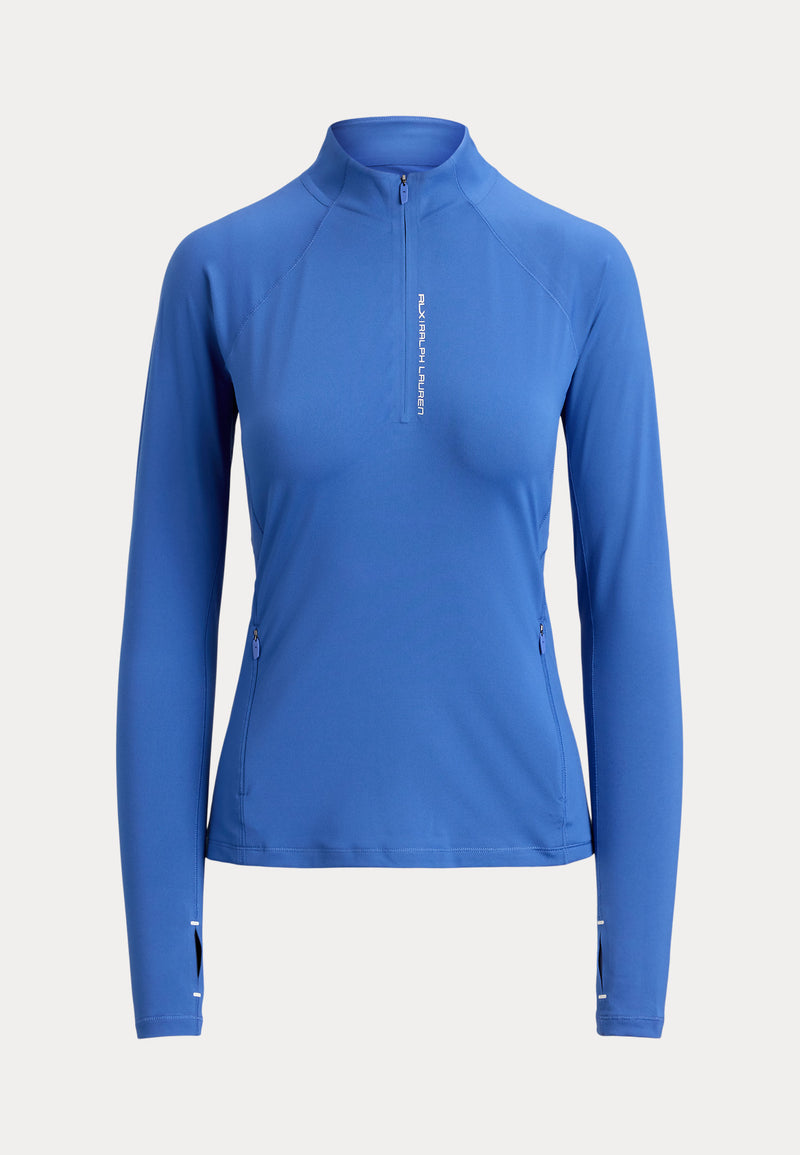 RLX Womens Stretch Peached Jersey Pullover Modern Royal