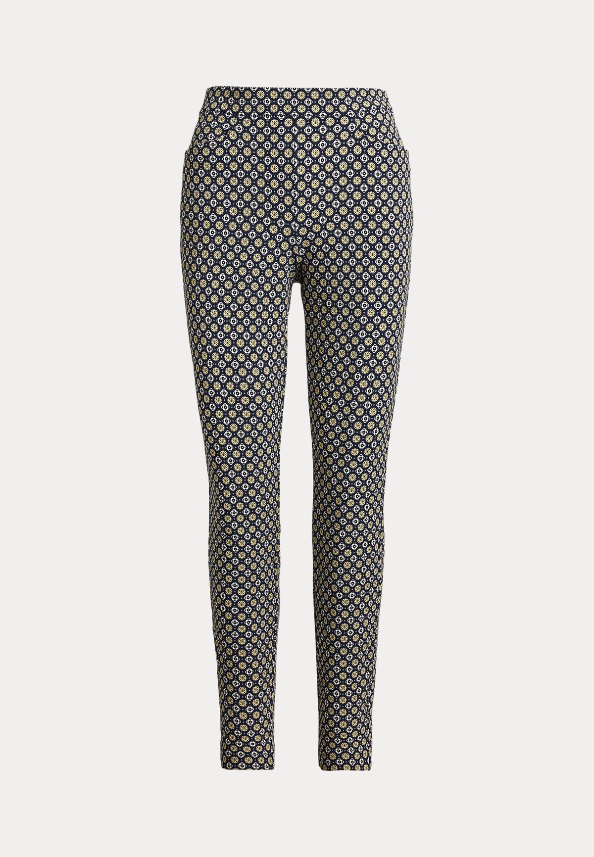 RLX Womens Multi Way Stretch Nylon Pants Refined Navy Flower Foulard
