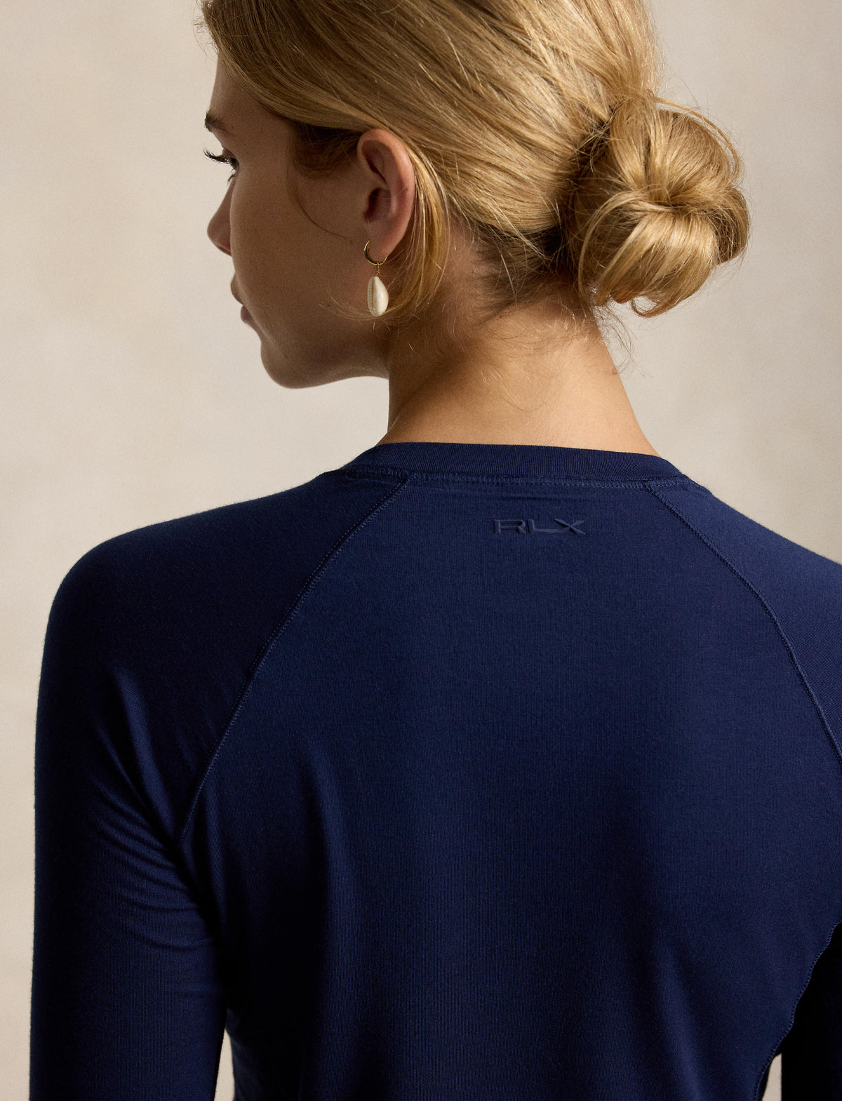 RLX Womens Soft Pima Stretch Jersey T Shirt Refined Navy