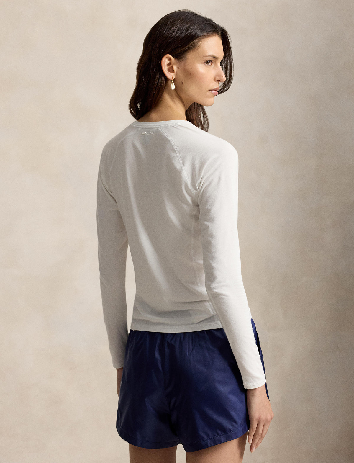RLX Womens Soft Pima Stretch Jersey T Shirt Ceramic White