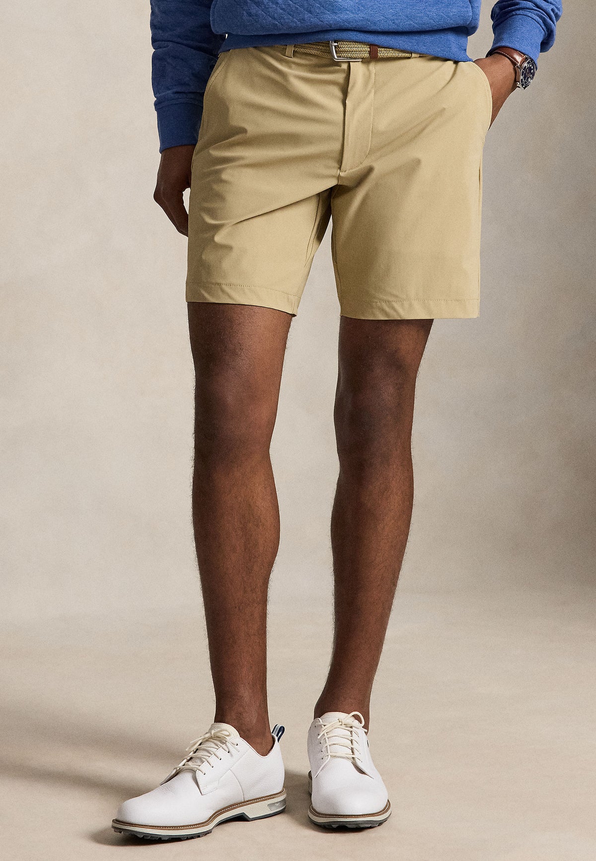 Stretch Knit Shorts Classic Khaki