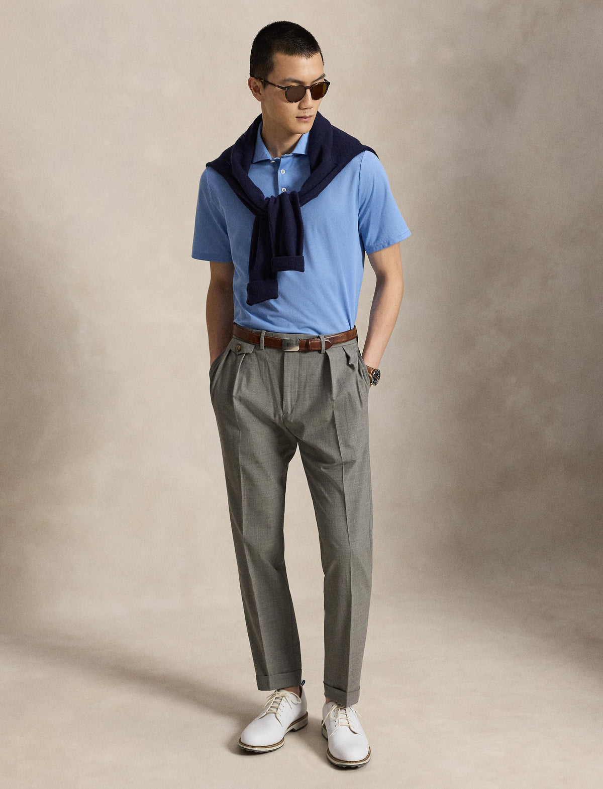RLX Tour Pique Polo Bristol Blue