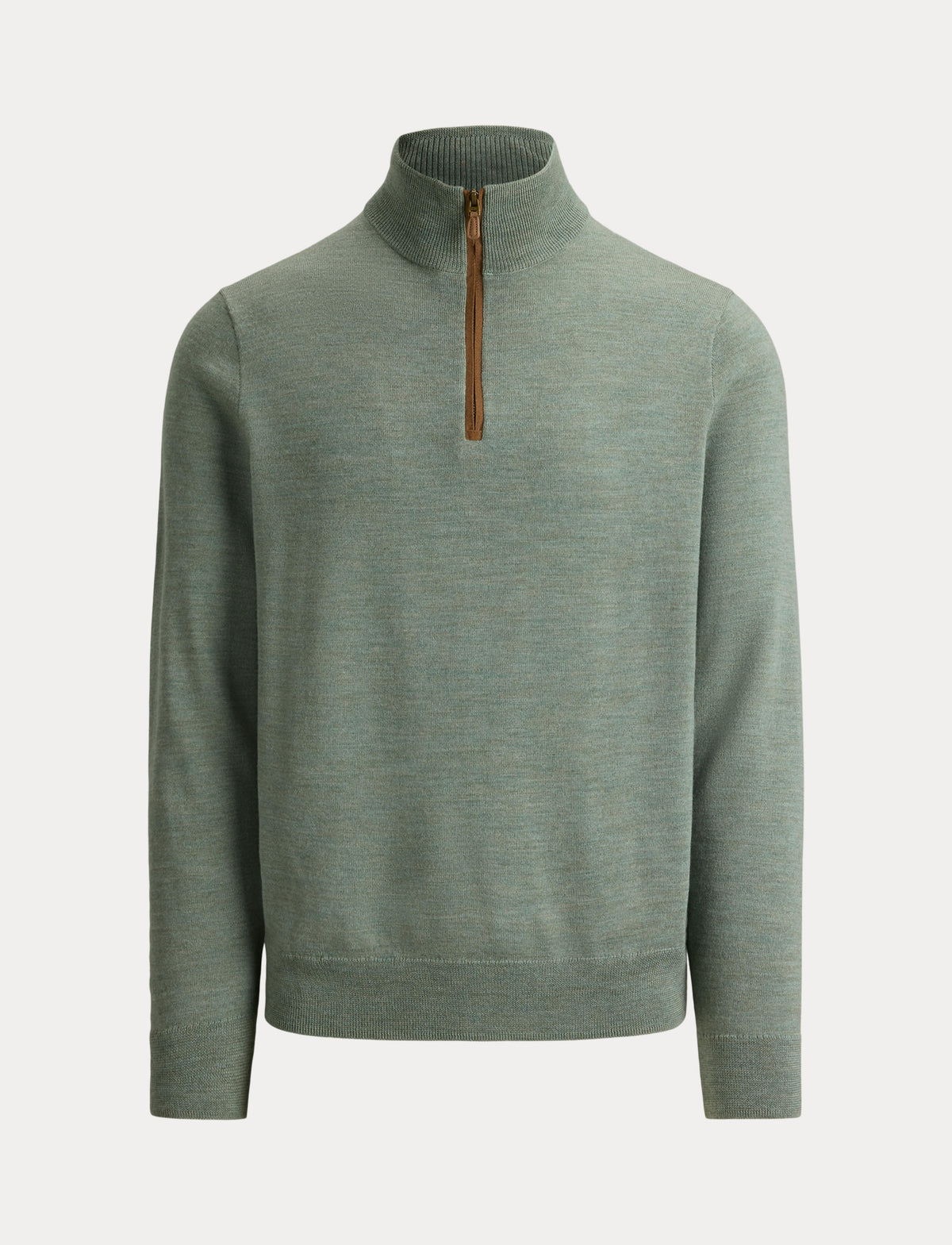 RLX Merino Wool Sweater Half Zip Fern Green Heather