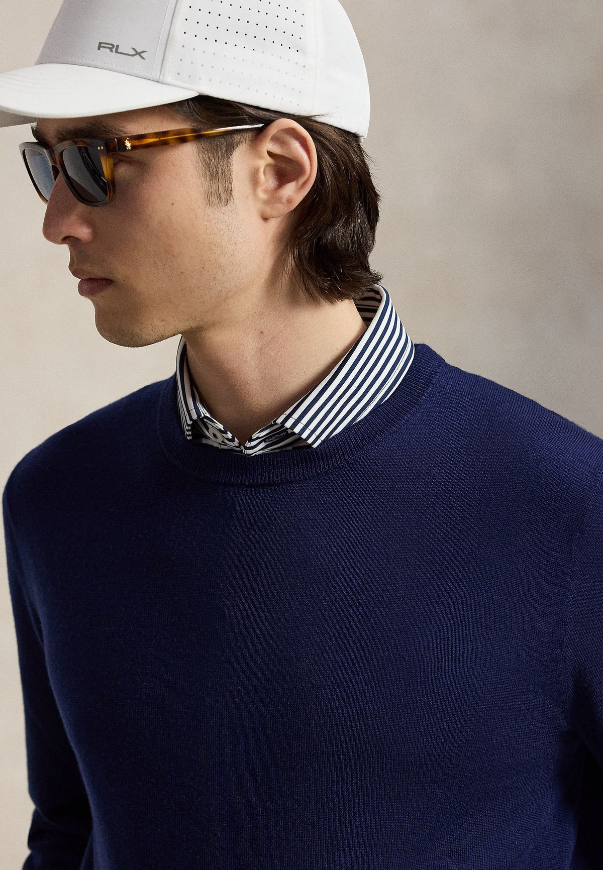 Merino Wool Sweater Refined Navy