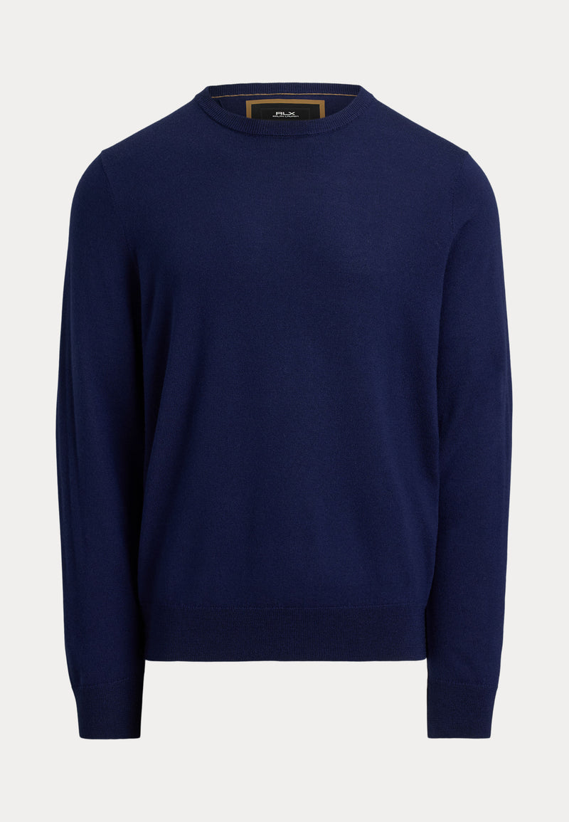 Merino Wool Sweater Refined Navy