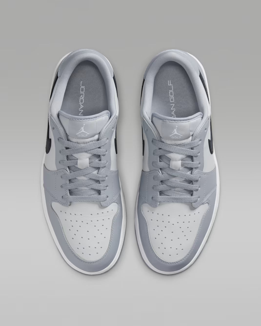 Womens Air Jordan 1 Low G Golf Shoes Wolf Grey/Black/Photon Dust