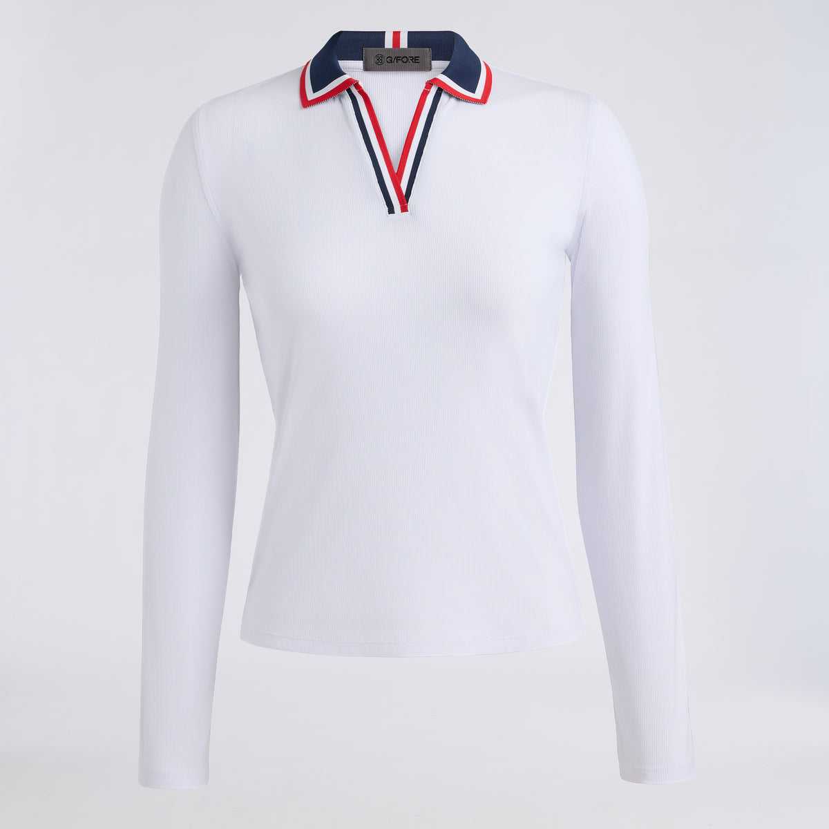 Womens Jonny Collar Nylon Rib LS Polo Lava