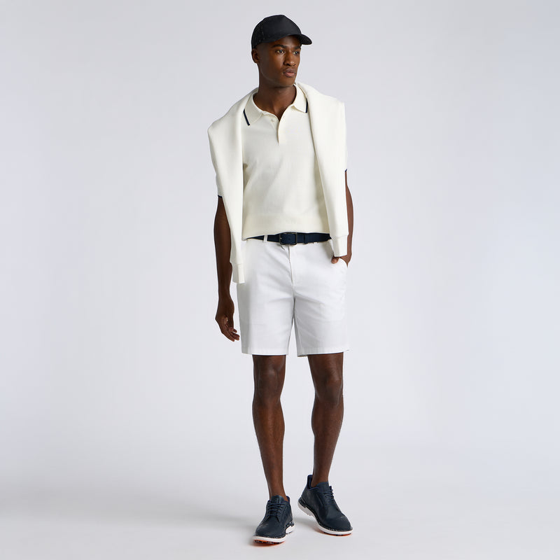 Cooling Cotton Polo Chalk White
