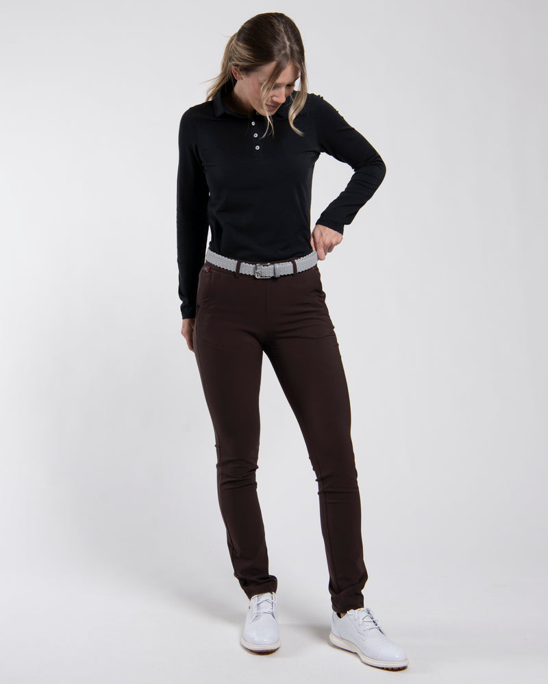 Womens Warm Stretch Treggings Espresso