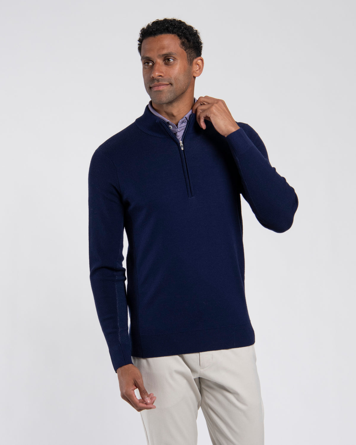 Walker Half Zip Atlanta Blue/Pewter
