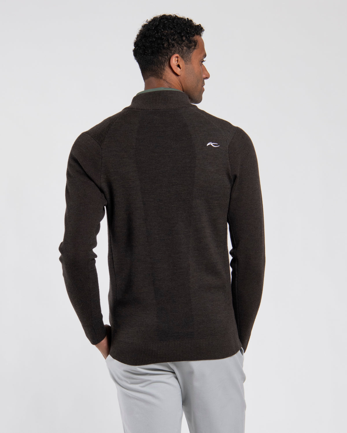 Walker Half Zip Espresso/Black