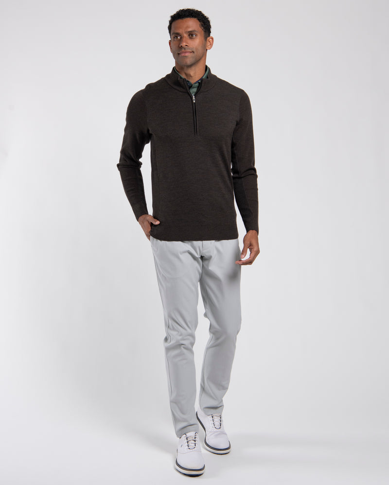 Walker Half Zip Espresso/Black