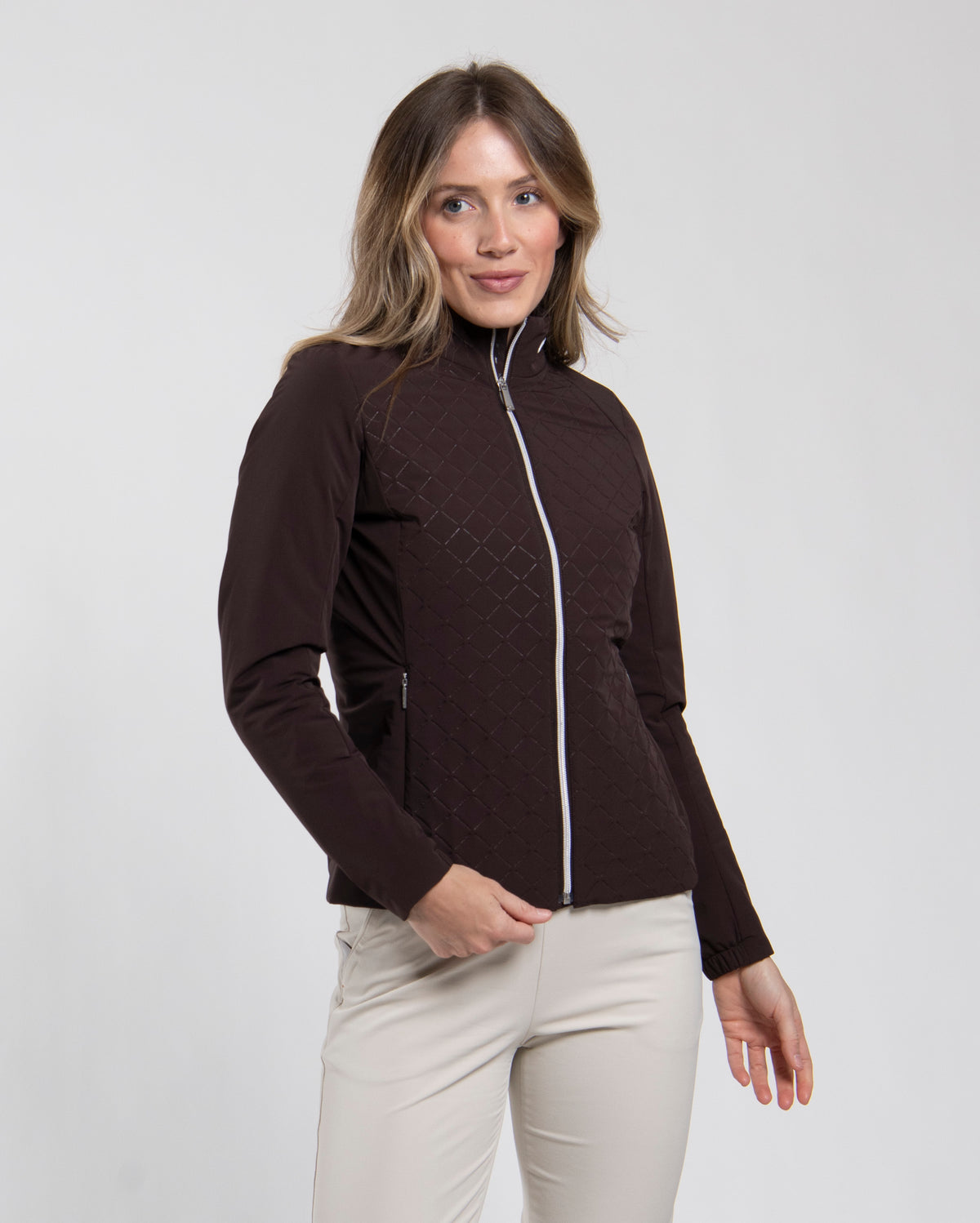 Womens Rounds Hybrid Jacket Espresso