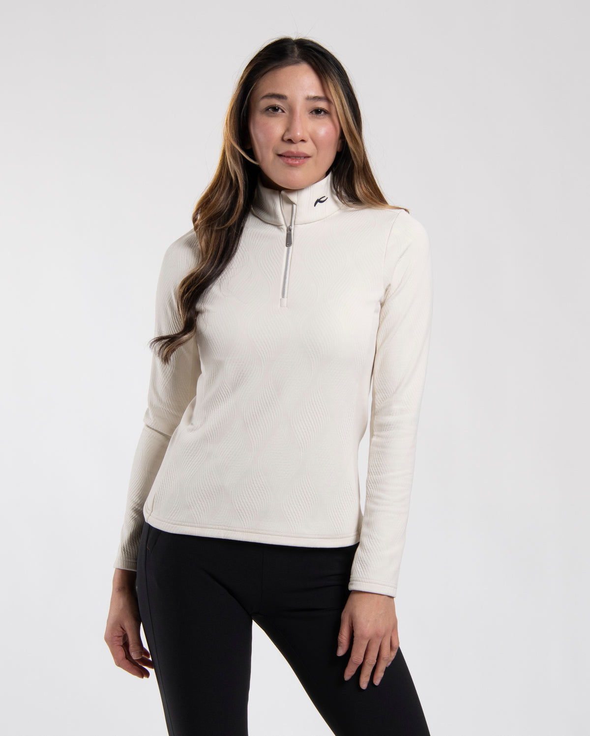 Womens Neila Half Zip Mid Layer Alabaster