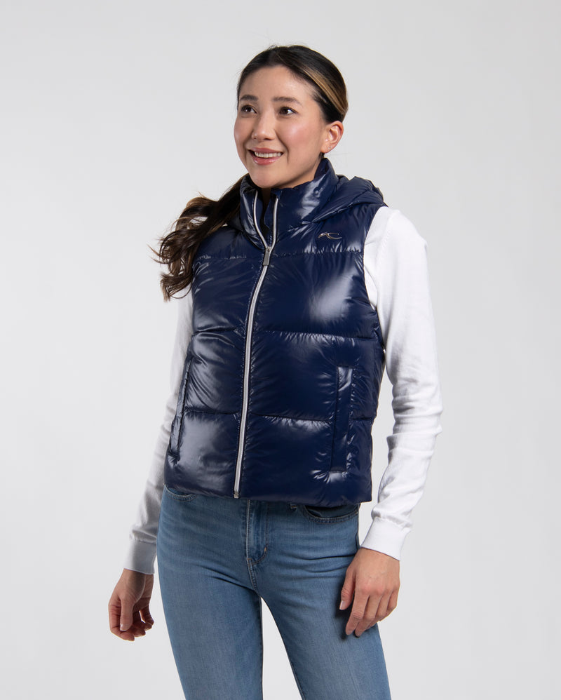 Womens Vivi Shine Vest KJUS Navy