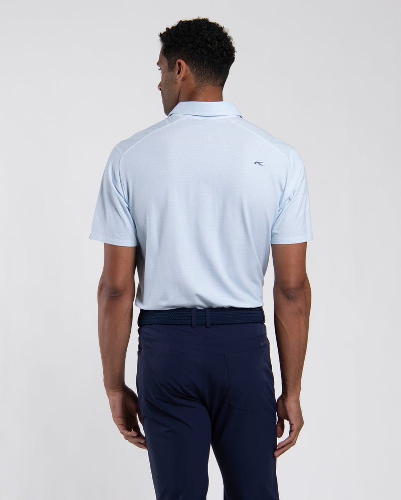 Hollow Pima Print Polo
