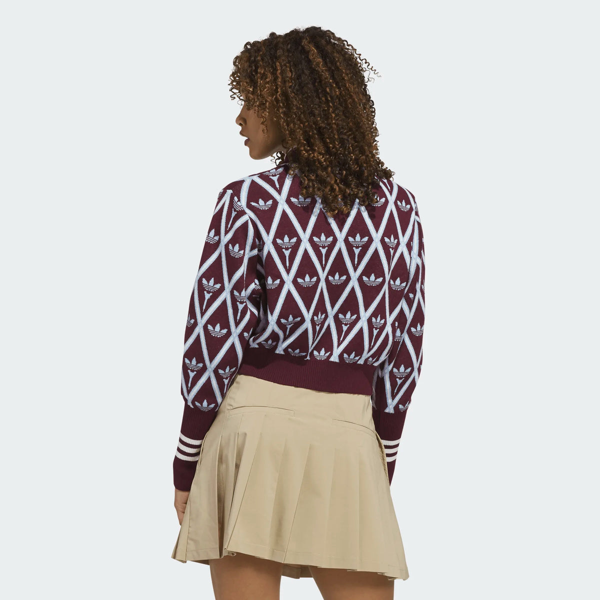 Womens Originals Trefoil Turtleneck Maroon