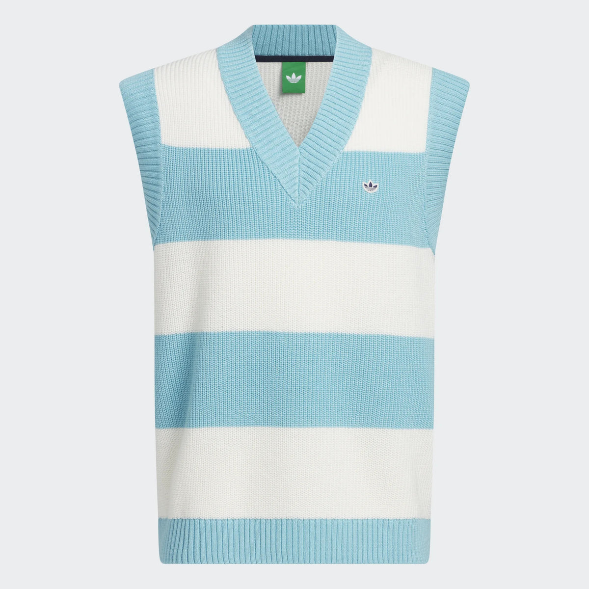 Womens Originals Oversized Vest Light Aqua/Chalk White