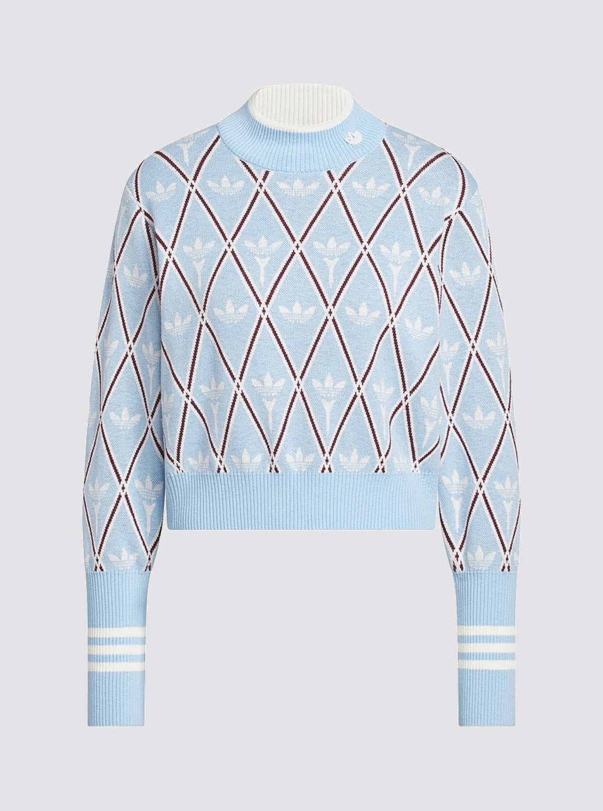 Womens Originals Trefoil Turtleneck Clear Sky