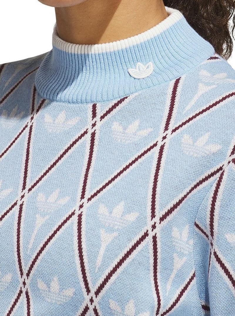 Womens Originals Trefoil Turtleneck Clear Sky