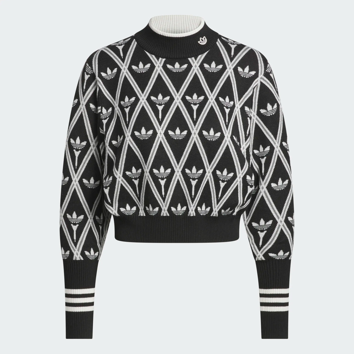 Womens Originals Trefoil Turtleneck Black