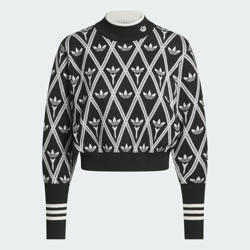 Womens Originals Trefoil Turtleneck Black