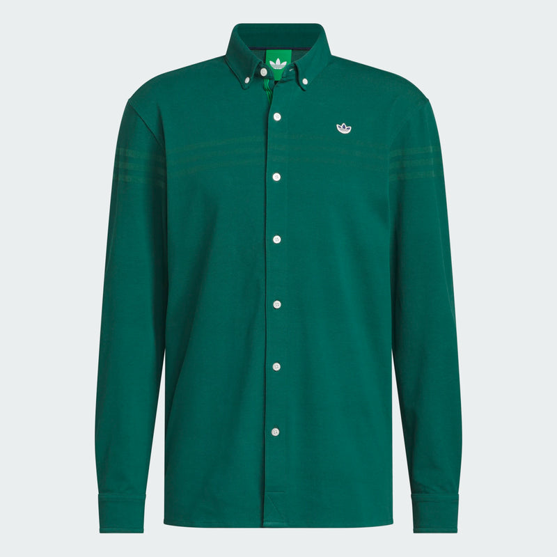 Originals Twistknit Button Up Collegiate Green