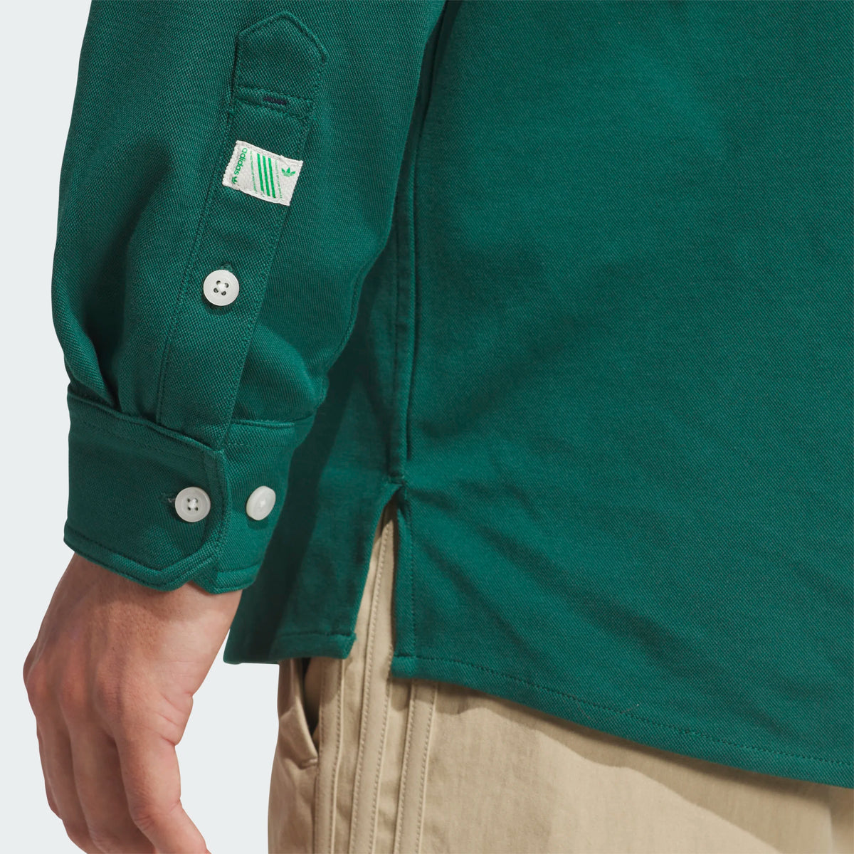 Originals Twistknit Button Up Collegiate Green
