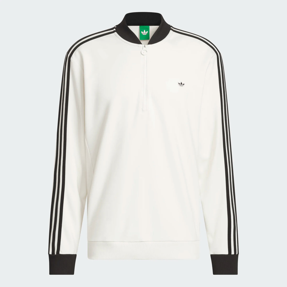 Originals 3-Stripe Quarter Zip Chalk White/Black