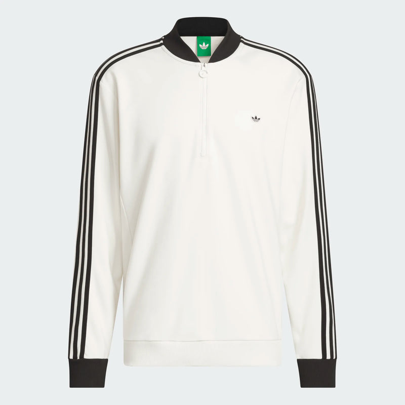 Originals 3-Stripe Quarter Zip Chalk White/Black