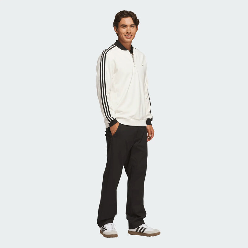 Originals 3-Stripe Quarter Zip Chalk White/Black