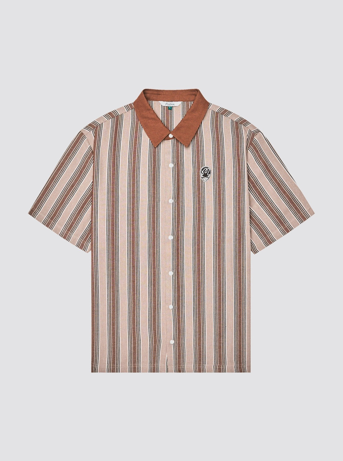 Grateful Dead Stealie Blanket Polo Brown