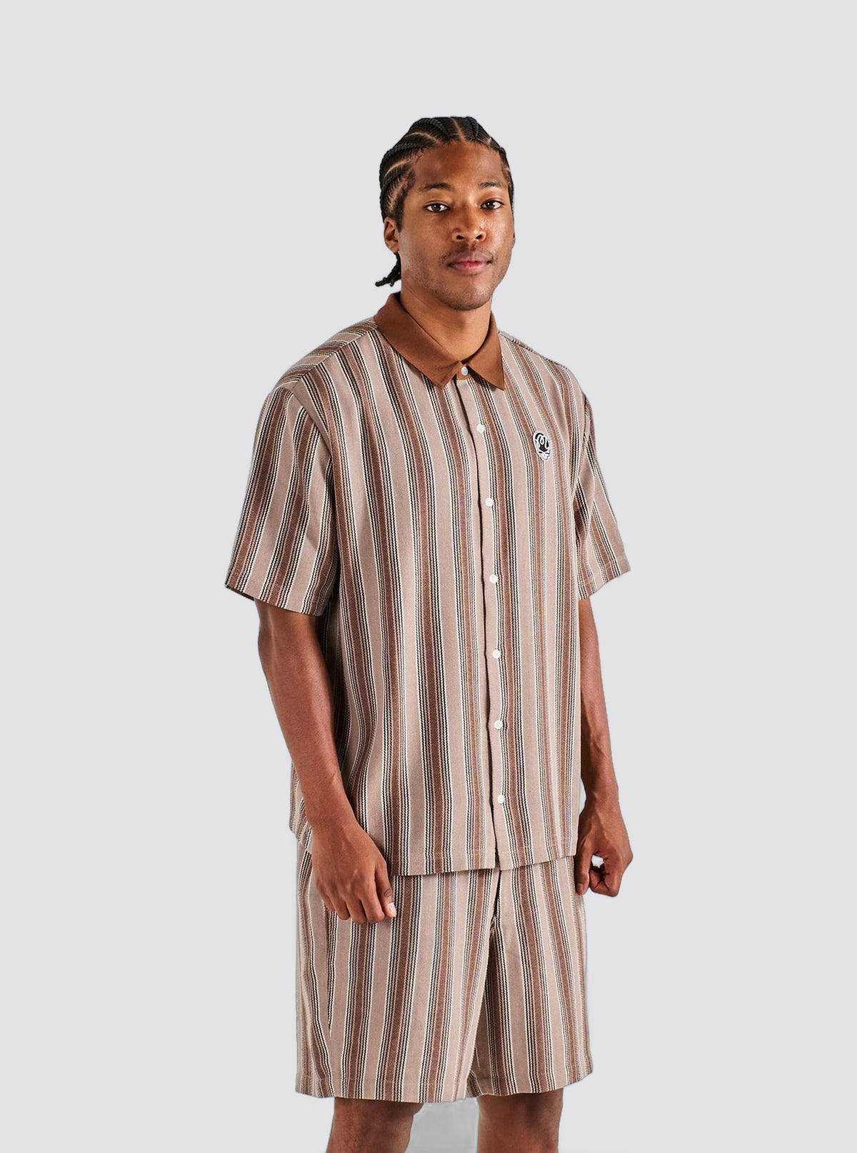 Grateful Dead Stealie Blanket Polo Brown