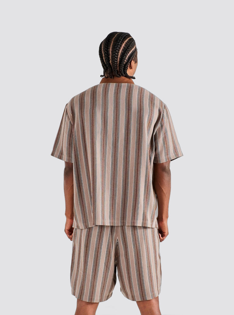 Grateful Dead Stealie Blanket Polo Brown