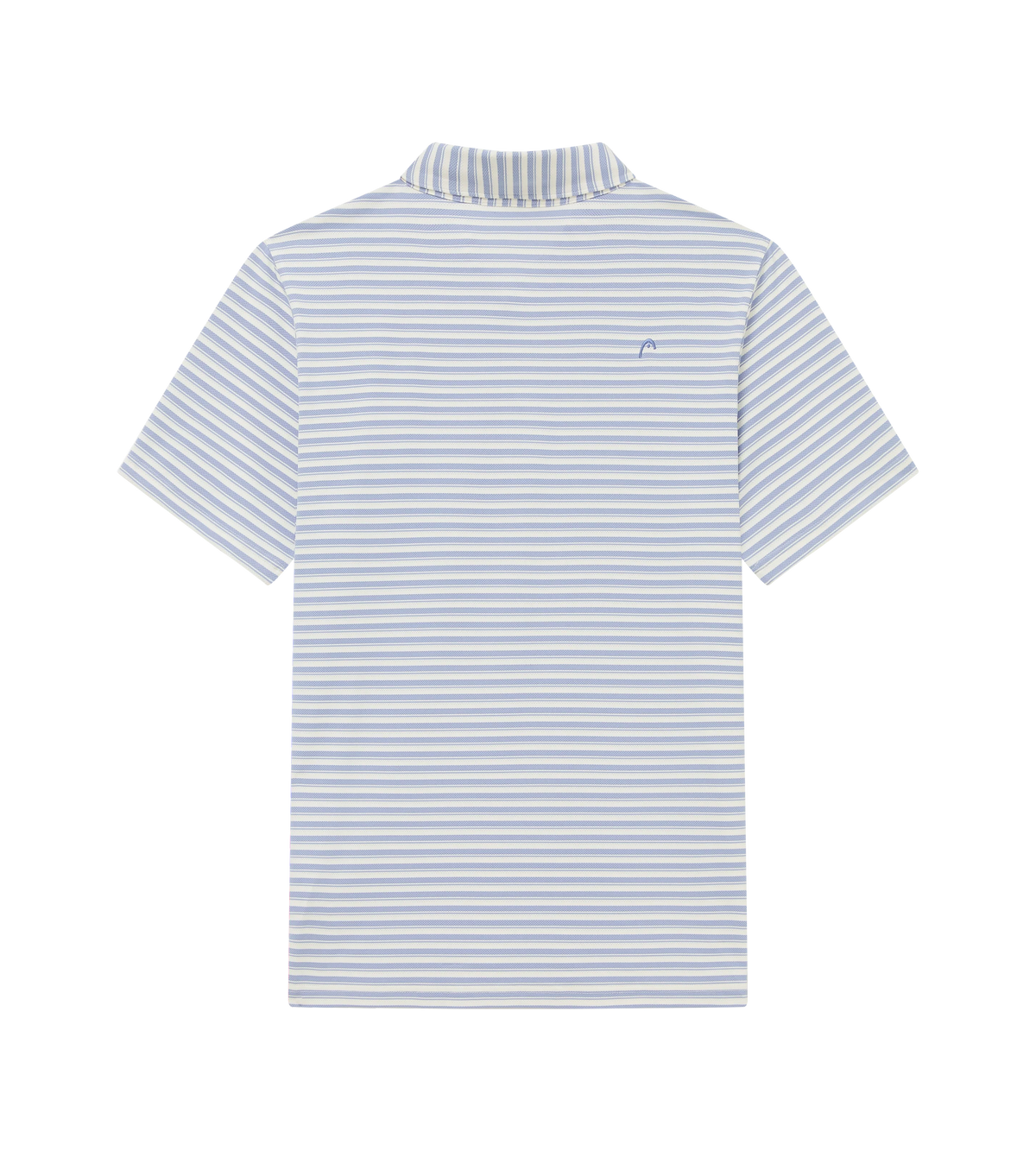 Engineer Stripe Polo Dusty Blue/White
