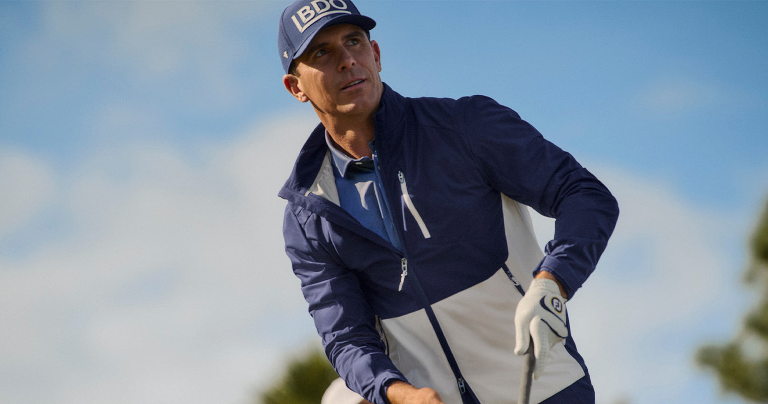 Malbon Golf Performance Quarter Zip Sea Glass