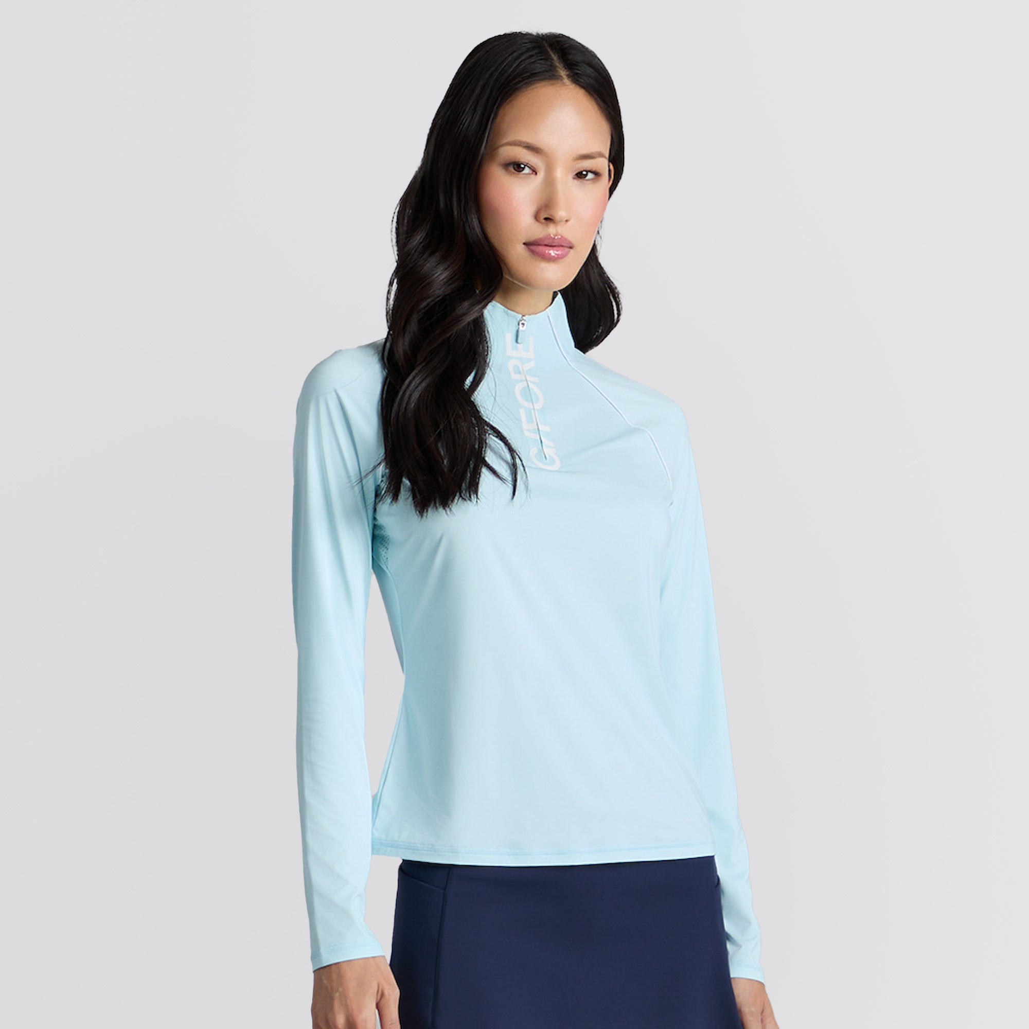Womens Silky Tech Nylon Raglan Pullover Daybreak
