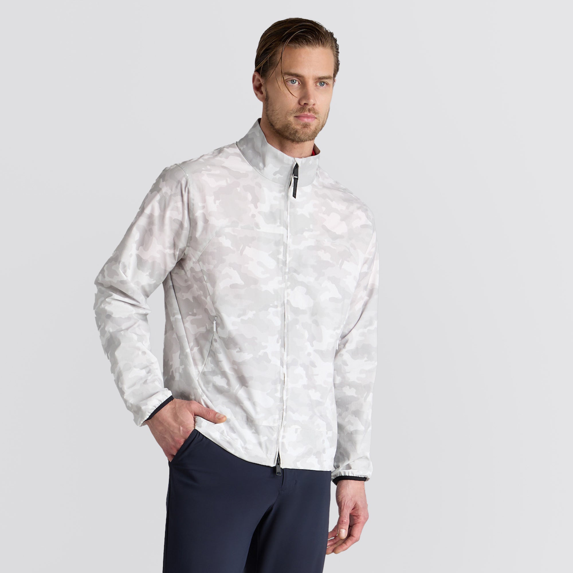 Parachute Camo Windbreaker Snow Camo