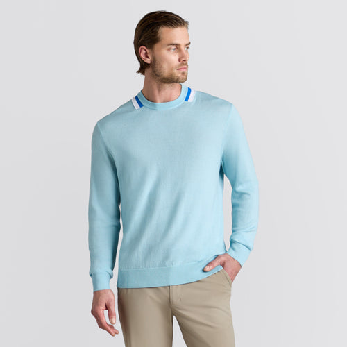 Color Block Merino Wool Sweater Daybreak