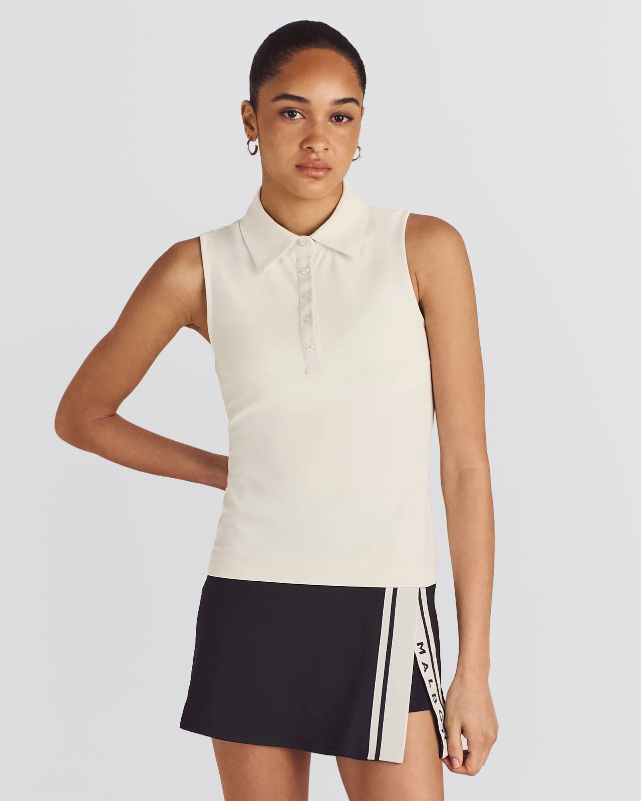 Womens Evergreen Claudia SL Polo White