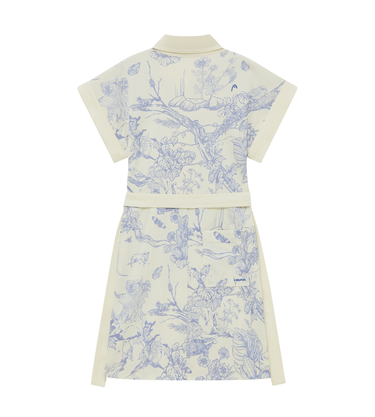 Womens Dolman Sleeve Dress Cream/Blue/Forest